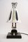 Lámpara de mesa giratoria Art Déco de cromo, Viena, años 30, Imagen 2