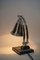 Lámpara de mesa giratoria Art Déco de cromo, Viena, años 30, Imagen 13