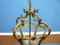 Regency Brass Ceiling Lamp, Italy, 1960s 4
