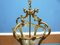 Regency Deckenlampe aus Messing, Italien, 1960er 4