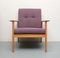Armchair with Cushion in Light Violet, 1965 5