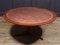 Table Basse Mid-Century en Teck avec Plateau en Cuivre 14