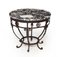 French Art Deco Wrought Iron and Marble Coffee Table, Image 1