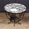French Art Deco Wrought Iron and Marble Coffee Table 3