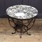 French Art Deco Wrought Iron and Marble Coffee Table, Image 3