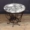 French Art Deco Wrought Iron and Marble Coffee Table 7