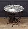 French Art Deco Wrought Iron and Marble Coffee Table, Image 14