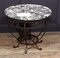 French Art Deco Wrought Iron and Marble Coffee Table, Image 12