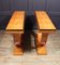 French Art Deco Console Tables in Amboyna, Set of 2 10