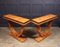 French Art Deco Console Tables in Amboyna, Set of 2 8