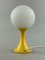Lámpara de mesa Ball era espacial de plástico y vidrio, años 60-70, Imagen 8