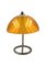 Lámpara de mesa era espacial amarilla, Francia, años 60, Imagen 16