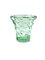 Green Honeycomb Crystal Vase by Pierre d'Avesn, France, 1930s 4