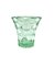 Green Honeycomb Crystal Vase by Pierre d'Avesn, France, 1930s 15