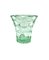 Grüne Wabenvase aus Kristallglas von Pierre d'Avesn, Frankreich, 1930er 15
