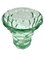 Green Honeycomb Crystal Vase by Pierre d'Avesn, France, 1930s 3