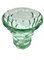 Grüne Wabenvase aus Kristallglas von Pierre d'Avesn, Frankreich, 1930er 3