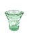 Vase en Cristal Nid d'Abeille Vert par Pierre d'Avesn, France, 1930s 7