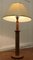 Lámpara de mesa rústica de bobina de lana, años 60, Imagen 7