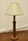 Lámpara de mesa rústica de bobina de lana, años 60, Imagen 1