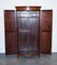 Edwardian Bow Fronted Two Door Wardrobe with Brass Lining, 1900s 18