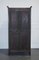 Armario eduardiano de dos puertas con frente inclinado y forro de latón, década de 1900, Imagen 19