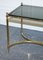 French Hollywood Regency Brass & Smoked Glass Coffee Table, 1960s 7