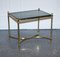 French Hollywood Regency Brass & Smoked Glass Coffee Table, 1960s 2