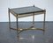 French Hollywood Regency Brass & Smoked Glass Coffee Table, 1960s 4