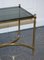 French Hollywood Regency Brass & Smoked Glass Coffee Table, 1960s, Image 6