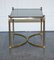 French Hollywood Regency Brass & Smoked Glass Coffee Table, 1960s 9