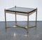 French Hollywood Regency Brass & Smoked Glass Coffee Table, 1960s 3