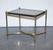 French Hollywood Regency Brass & Smoked Glass Coffee Table, 1960s, Image 3