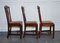 Chippendale Style Dining Chairs with H Frame, Set of 6 5