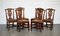Chippendale Style Dining Chairs with H Frame, Set of 6, Image 1