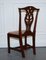 Chippendale Style Dining Chairs with H Frame, Set of 6 8