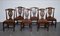 Chippendale Style Dining Chairs with H Frame, Set of 6, Image 2