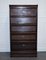 Antique Oak & Glass Stacking Library Bookcase from Globe Wernicke 9