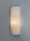 Plissierte G9 Wandlampe mit Leinenschirm von Louis Jobst 2