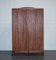 Large Art Deco Burr Walnut Wardrobe with Queen Anne Feet, 1920s, Image 20