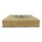 Italian Square Travertine Dish, 1970s 1