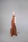 Tower Floor Lamp with Terracotta Oak Base and Frosted Shade by Louis Jobst, Image 2