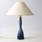 Danish Blue Glass Table Lamp by Bent Nordsted for Kastrup, 1960s 1