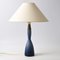 Danish Blue Glass Table Lamp by Bent Nordsted for Kastrup, 1960s, Image 1