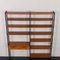 Scandinavian Free Standing Wall Unit in Teak with Small Desk by Ollie Borg for Asko, Finland, 1960s, Image 6
