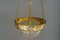 Art Deco Pendant with Cut Glass Shade, 1920s 6