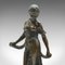 Antike französische Tugendfiguren aus Bronze, 1890, 2er Set 5