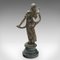 Antique French Virtue Figures in Bronze, 1890, Set of 2, Image 9