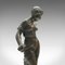 Antike französische Tugendfiguren aus Bronze, 1890, 2er Set 6