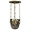 Antique Hanging Lamp in Brass and Glass, 1908, Image 1